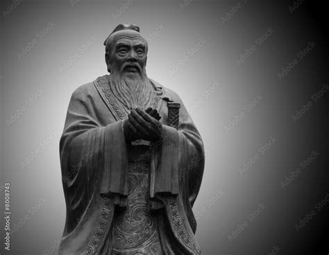 statue of Confucius in the temple of Confucius in Beijing Stock Photo | Adobe Stock