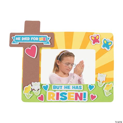 Easter He Died For Me Picture Frame Magnet Craft Kit Makes 12