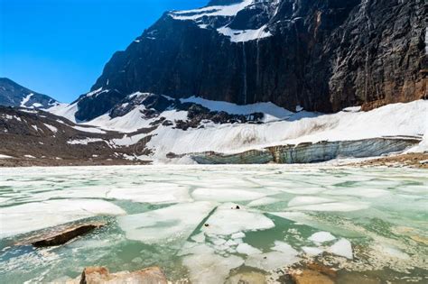 Angel Glacier Mount Edith Cavell in 2021 Summer. Jasper National Park ...