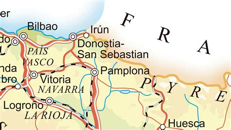 Mapa De Las Carreteras De Navarra