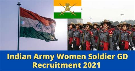 Indian Army Women Soldier Gd Recruitment 2021 100 Vacancy Gkfunda