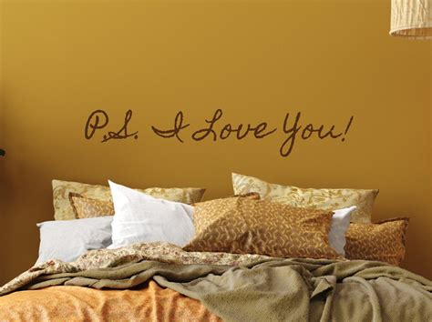 Ps I Love You Decal Bedroom Wall Decal Front Door Decal Over Bed