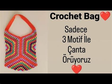 Easy Crochet Sadece Mot F Le Har Ka B R Anta Rel M Altigen Mot F