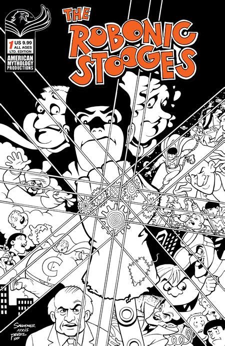 Robonic Stooges Return 1 Cvr C B B Ltd Ed Discount Comic Book Service