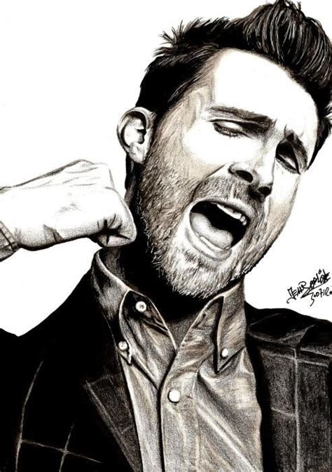 Stars Portraits Portrait Of Adam Levine By Jb71 1 Celebrity Art