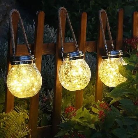 Glass Led Hanging Jar Solar Lights Outdoor Lantern For Decoration At Rs 500 In Mumbai