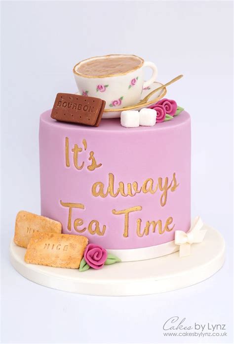 Vintage Teacup and Biscuits Cake Tutorial - Cakes by Lynz | Biscuit ...