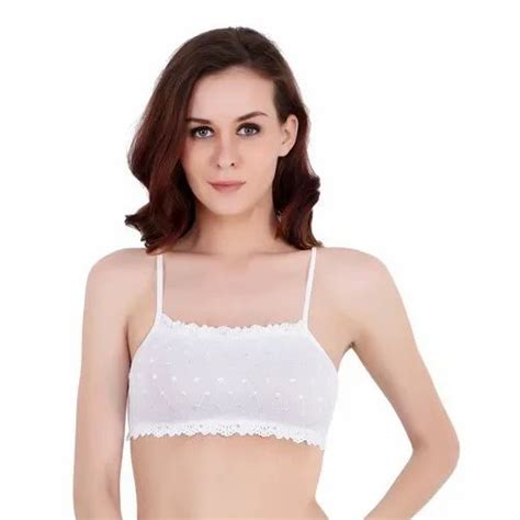 3 Stripe Plain Black White Lycra Cotton Bralette At Rs 75 Piece