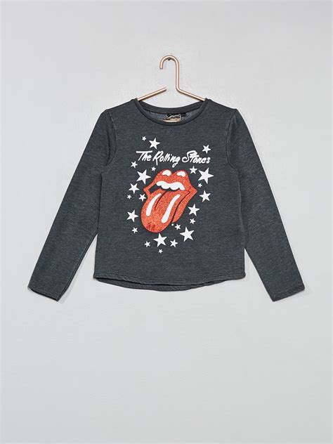 Sweat The Rolling Stones Gris Kiabi 15 00