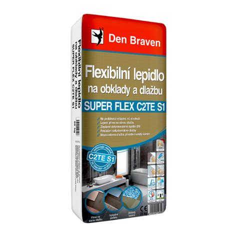 Flexibilné lepidlo na obklady a dlažbu SUPER FLEX C2TE S1 | Den Braven