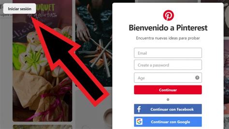 Cómo iniciar sesión en Pinterest