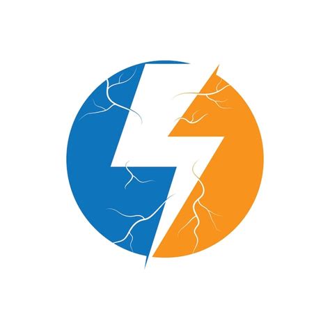 Premium Vector Lightning Electric Icon Vector Illustration