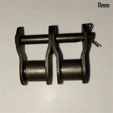 Mild Steel 11mm Duplex Half Chain Lock Roller Dia 3mm Inside Width