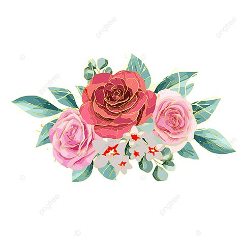 Flower Vase Rose Vector PNG Images, Rose Flower Vector, Roses Clipart ...