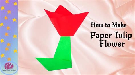 How To Make Paper Tulip Flower