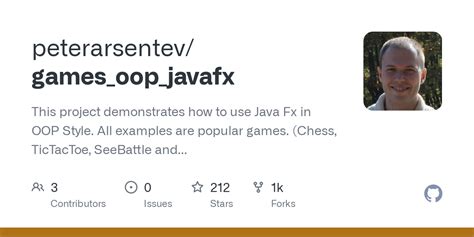 Github Peterarsentev Games Oop Javafx This Project Demonstrates How