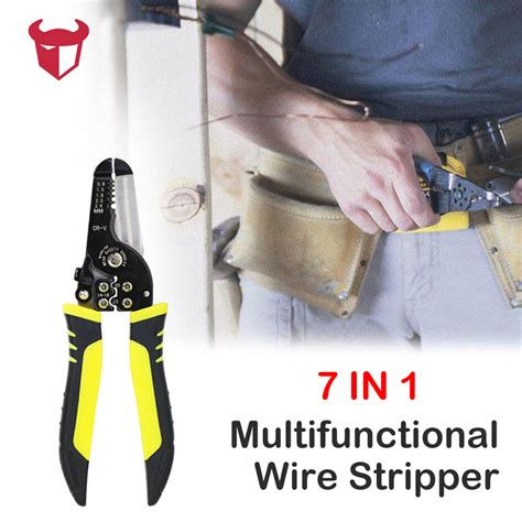 Crimping Plier Automatic Cable Wire Stripper Cutter Stripping Crimper