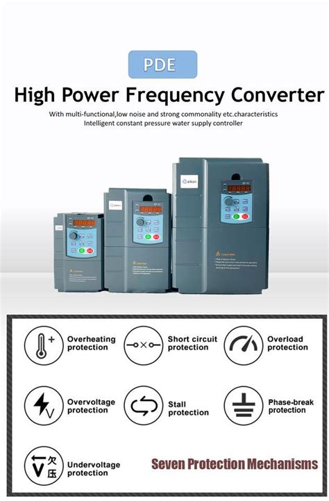 Electric Motor Drive Vfd Inverter Single Phase To 3 Phase Converter