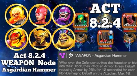 Act 824 Weapon Asgardian Hammer Node Youtube