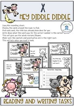 Hey Diddle Diddle Activities by Paula's Place Teaching Resources