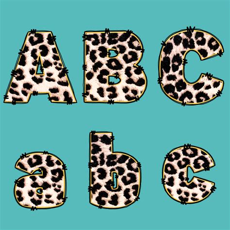 Animal Print Letters Clipart To Print