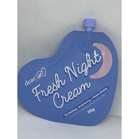 Dear Face Fresh Night Cream 30g Shopee Philippines