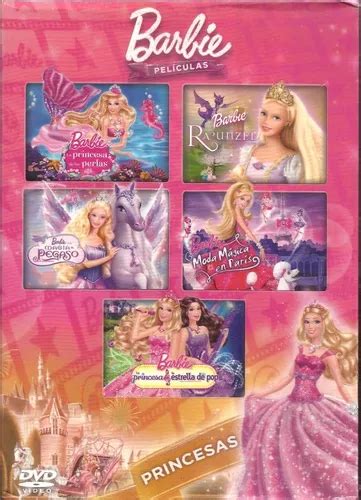 Colección Barbie Princesas 5 Dvd s Películas Nuevo