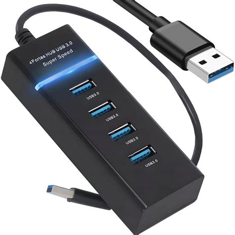 Hub Usb 3 0 Rozgałęźnik Portów 4 Porty Rozdzielacz Przejściówka Adapter