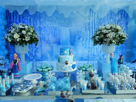 Decoração Infantil Tema Frozen Modelo Mesa Espelhada MIPS Decor