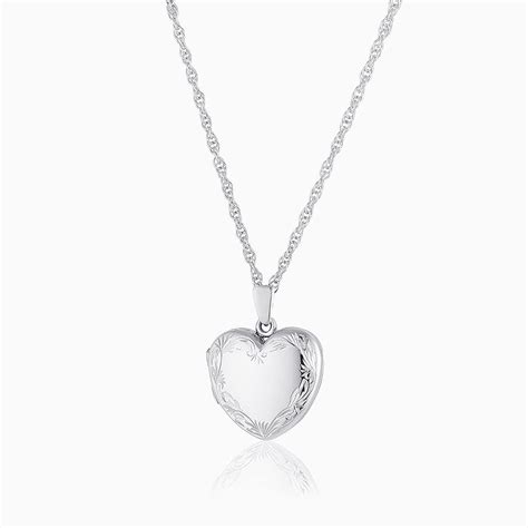 Premium Silver Engraved Heart Locket – The Locket Tree