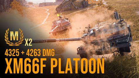 Wot Blitz XM66F Master X2 Platoon YouTube