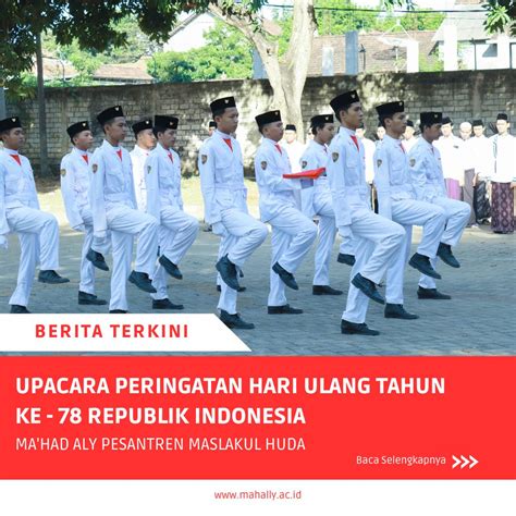 Upacara Peringatan Hut Ke 78 Ri Mahally