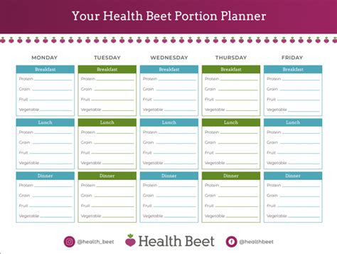 My Plate Planner Adults