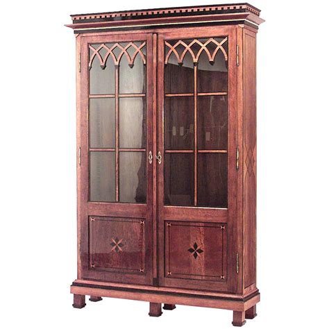 French Neoclassical Louis Xvi Style Pine Bookcase Display Cabinet For