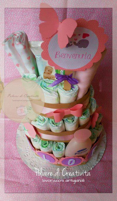 Torta Di Pannolini Diaper Cake Bambini Accessori Beb Di P