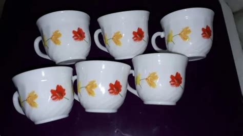 Lot De Tasses Caf Arcopal Vintage Eur Picclick Fr