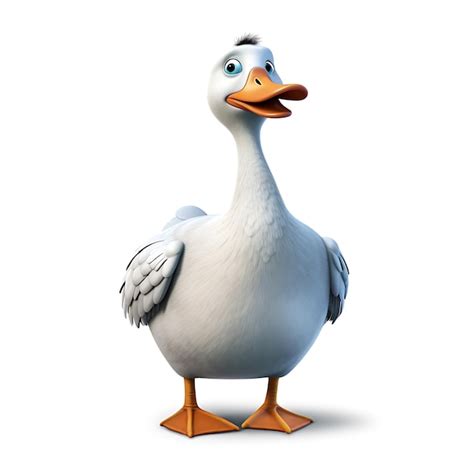 Premium Ai Image 3d Realistic Cute Duck