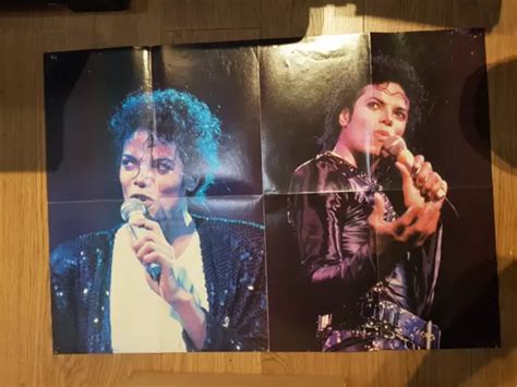 Michael Jackson Poster Geant Hot Stars 60 X 84 Cm 1988 Eur 1500