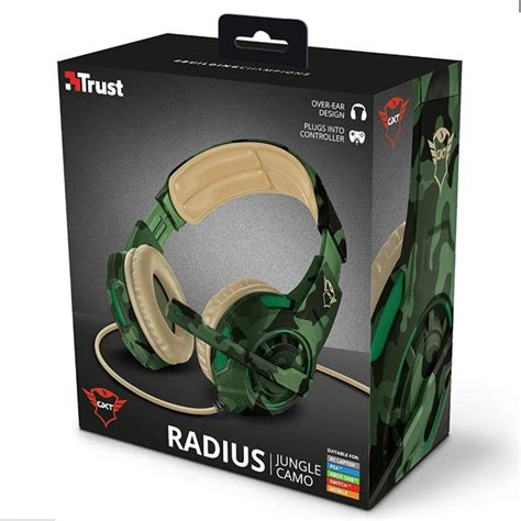 Headset Gamer Trust Radius Jungle Camo P Gxt C