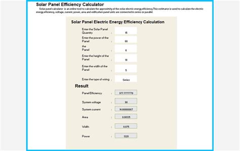 Calculate Your Solar Panel Needs with Our Free Solar Panel Calculator