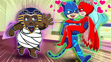 Pj Mask Animaton Catboy X Owlette The Wedding Youtube