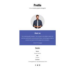 Profile Website Templates