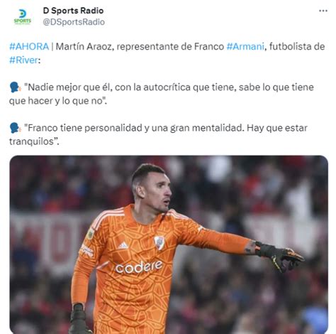 Demichelis lo sabe el representante de Franco Armani rompió el