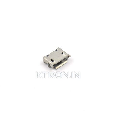 Buy Micro Usb Connector Smd 5 Pins Pitch 59 Mm Ktron India