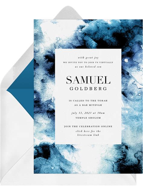 Cloudy Watercolor Invitations Greenvelope