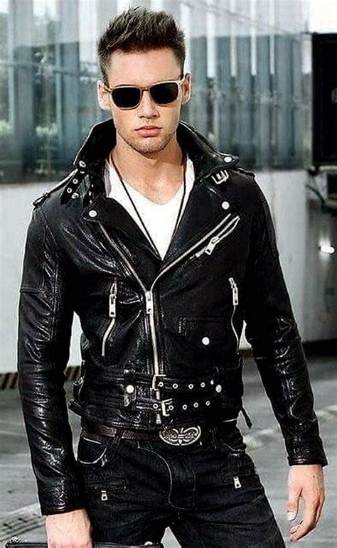 Pin By Blanca Espino On ♣miei Feticci Leather Jacket Men Mens