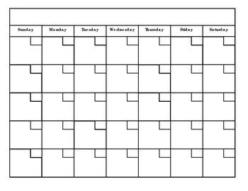 Blank Calendar Template Pdf - Printable Template Calendar