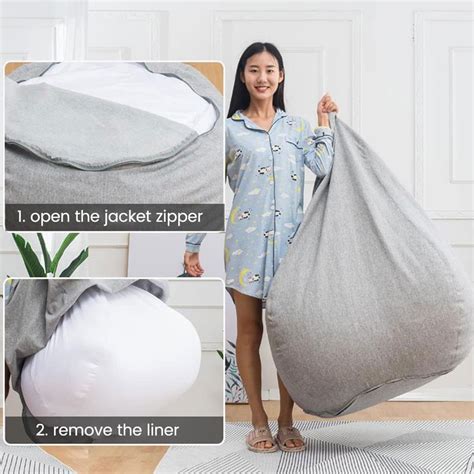 Bean Bag Liner Bean Bag Chairs Inner Liner Insert Without Filler Easy Cleaning Bean Bag Insert