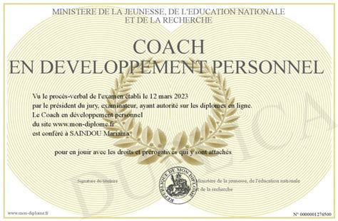 Coach En Developpement Personnel