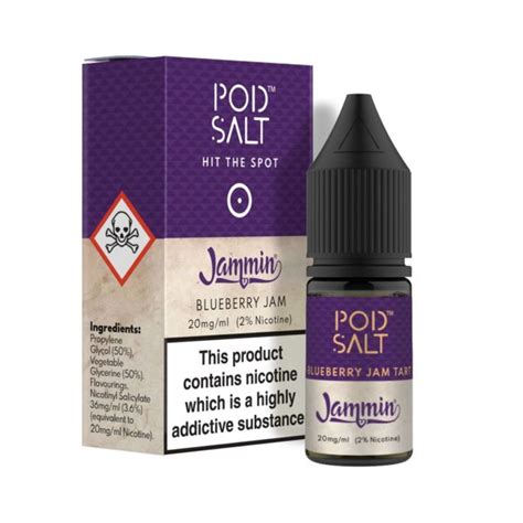 Blueberry Jam Tart Nic Salt E Liquid By Pod Salt Free Next Day Delivery